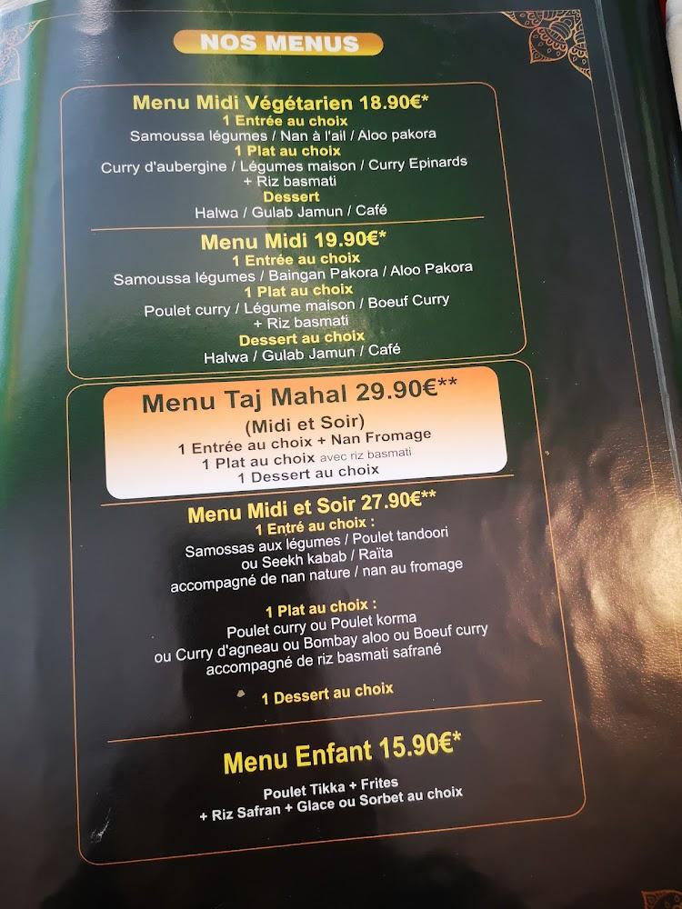 Taj-Mahal-Paris-centre-halal-100%- Tour-Eiffel - Menu Image 2